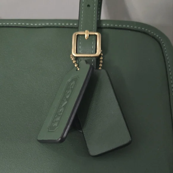 Coach Swing Zip bag shoulder bag hunter green brass 1998 re edition - Picture 7 of 10